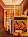 intérieur métaphysique du Studio 1948 Giorgio de Chirico surréalisme métaphysique